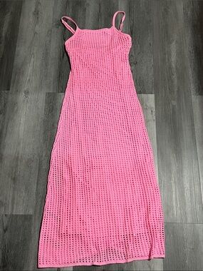 Princess Polly Maribelle crochet Maxi Dress: Pink-size S/M